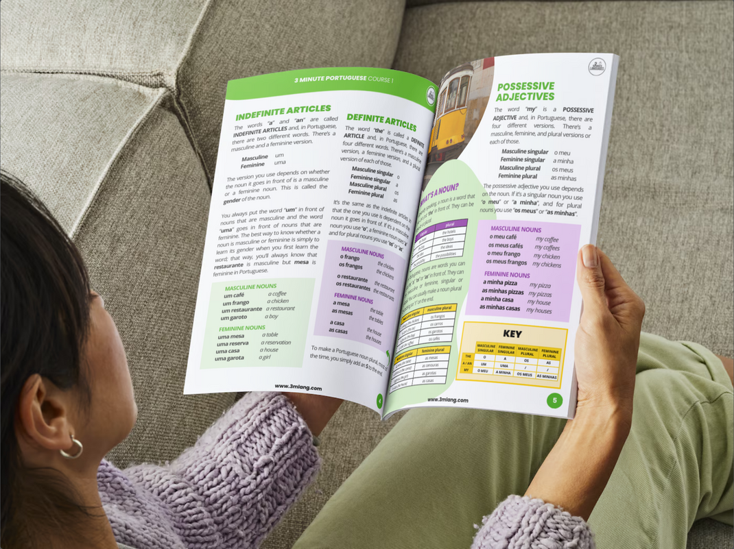 Recap Notes | 3 Minute Portuguese - Course 1 – 3 Minute Languages