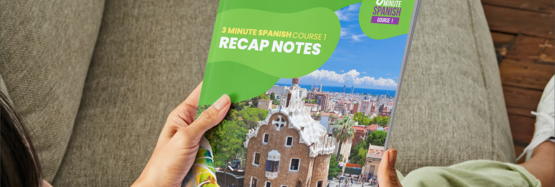 Recap Notes | 3 Minute Spanish - Course 1 – 3 Minute Languages
